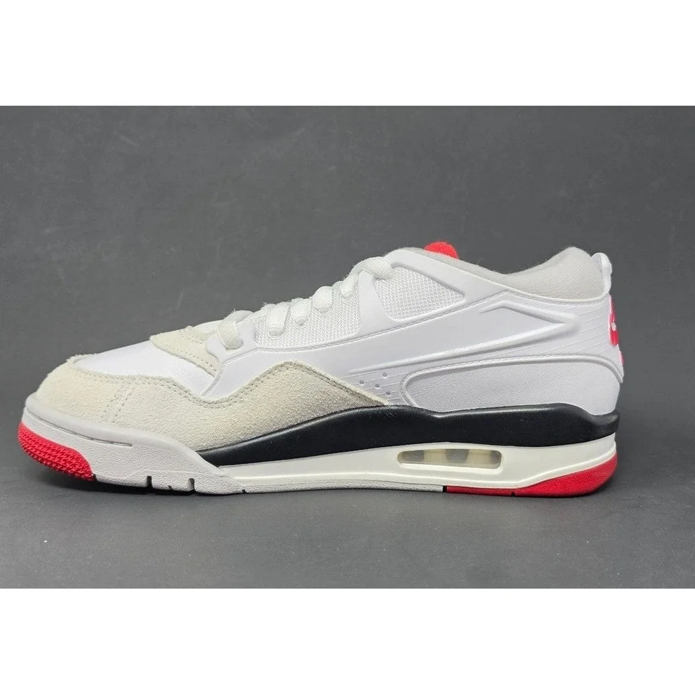 Nike Jordan 4 RM White Fire Red FQ7939-102 Men's Size‎ 8 New
